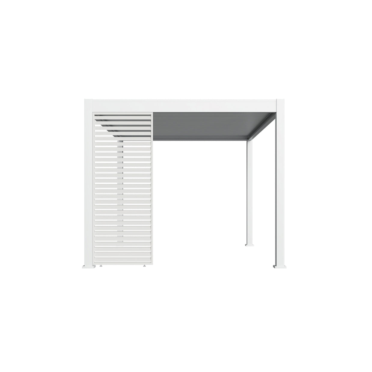 ALUMINUM LOUVERED HORIZONTAL WALL