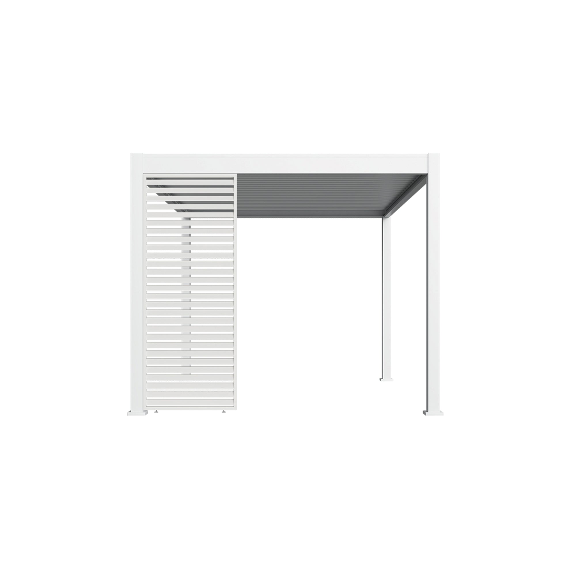 ALUMINUM LOUVERED HORIZONTAL WALL