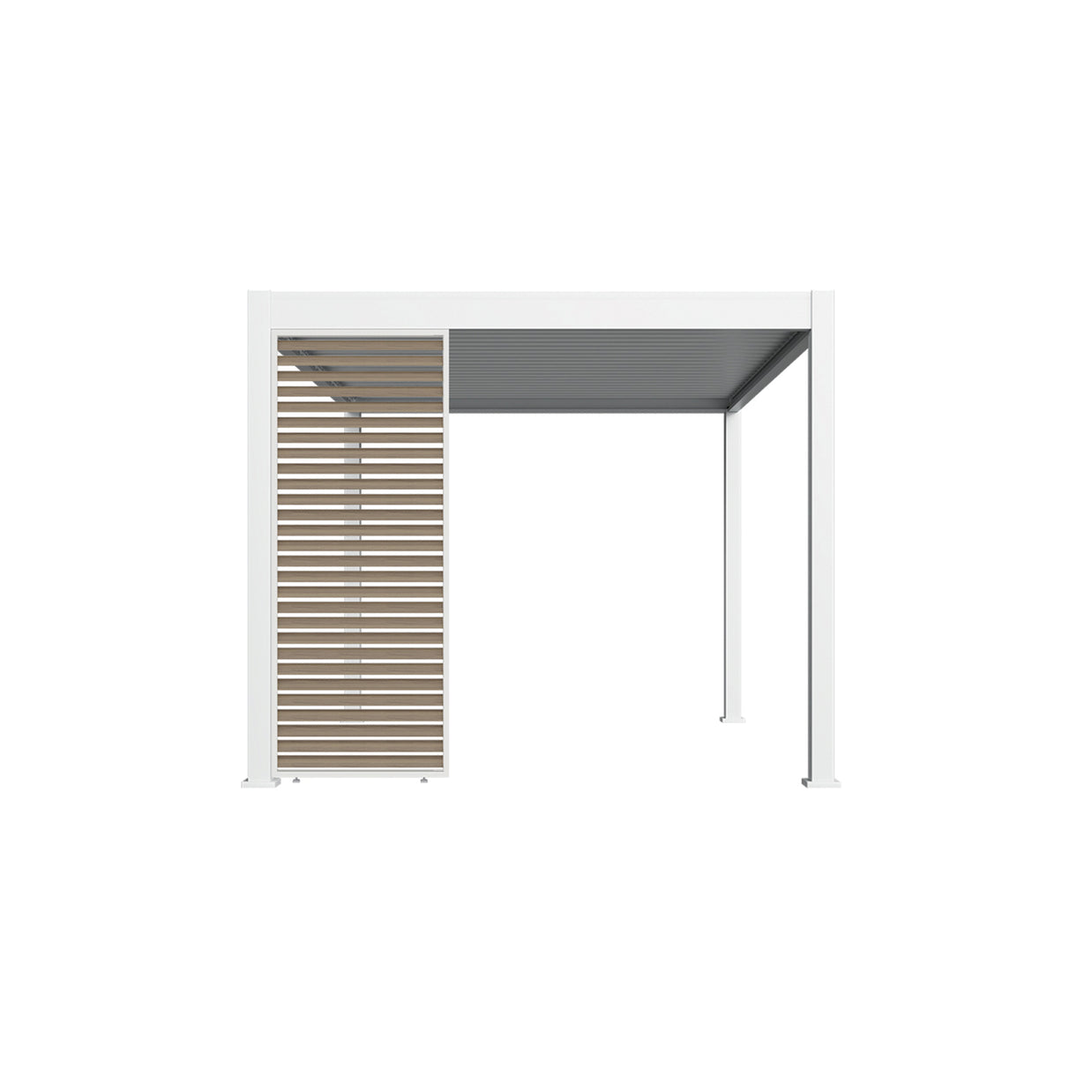 ALUMINUM LOUVERED HORIZONTAL WALL