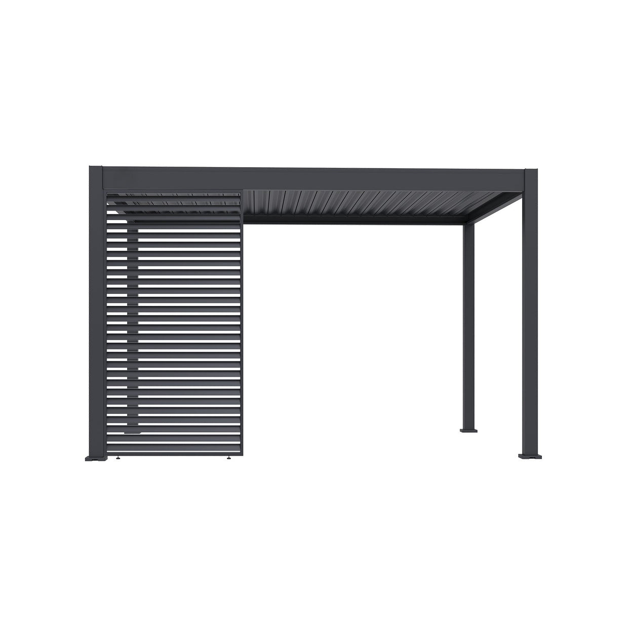 ALUMINUM LOUVERED HORIZONTAL WALL