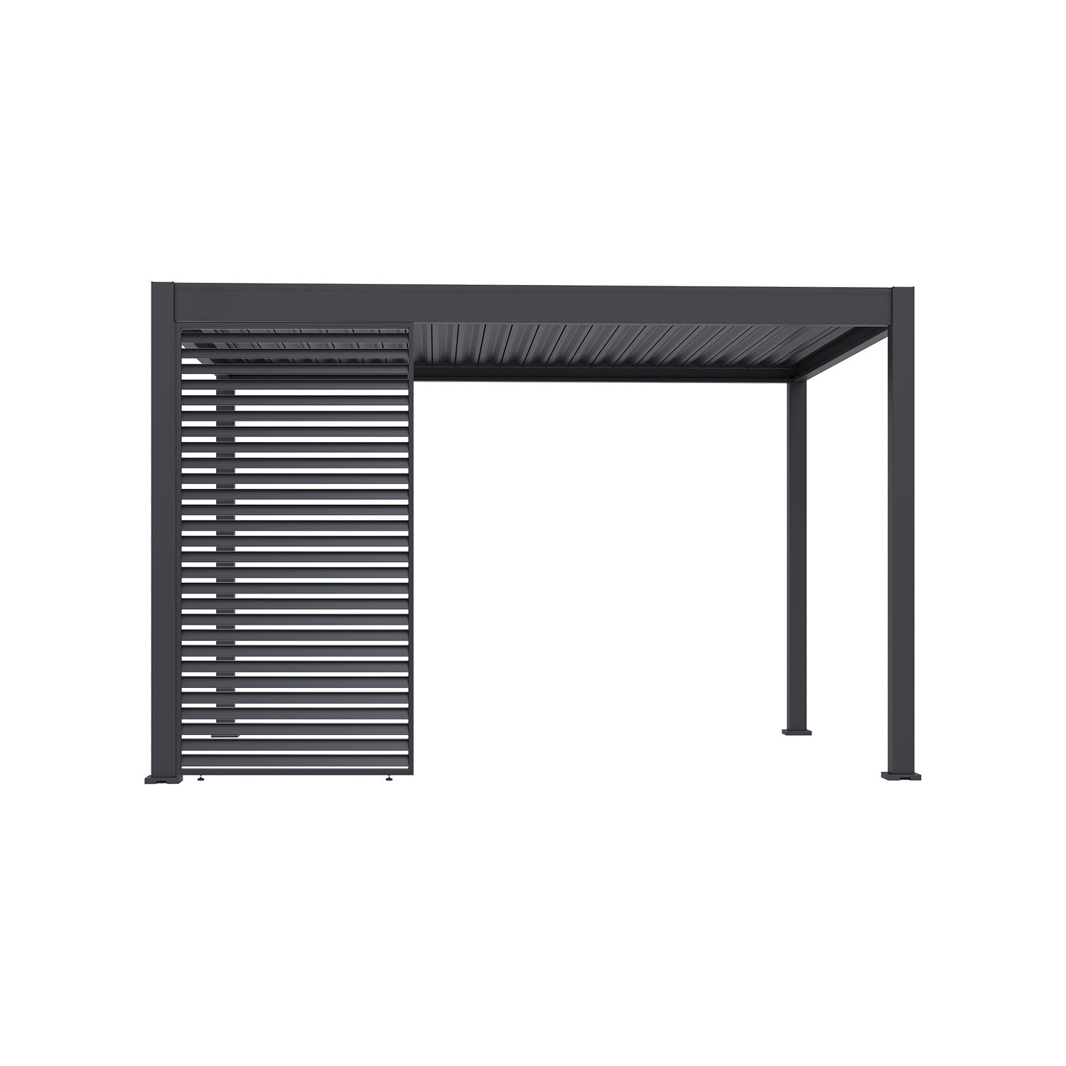 ALUMINUM LOUVERED HORIZONTAL WALL