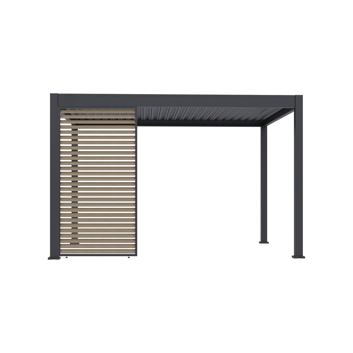 ALUMINUM LOUVERED HORIZONTAL WALL
