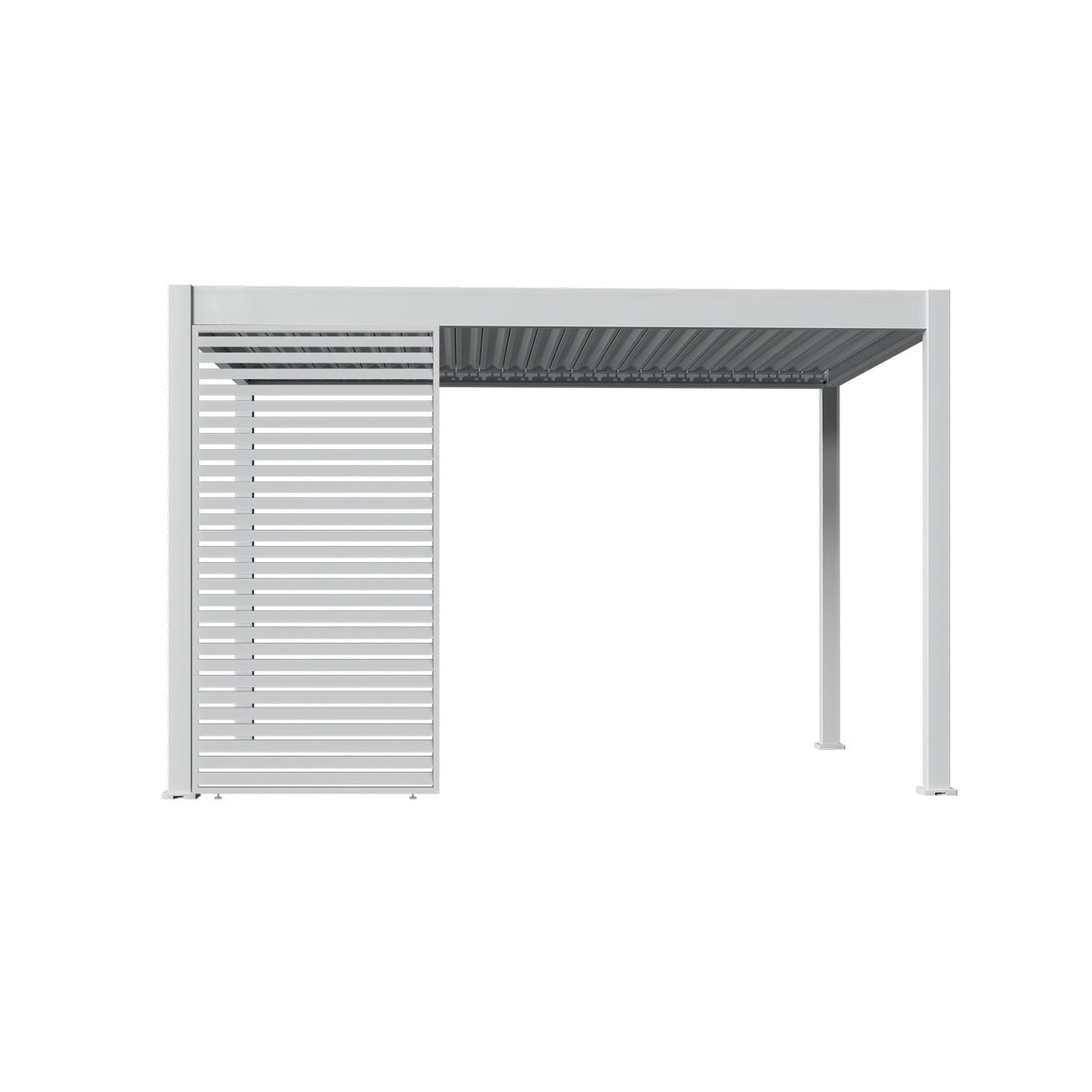 ALUMINUM LOUVERED HORIZONTAL WALL