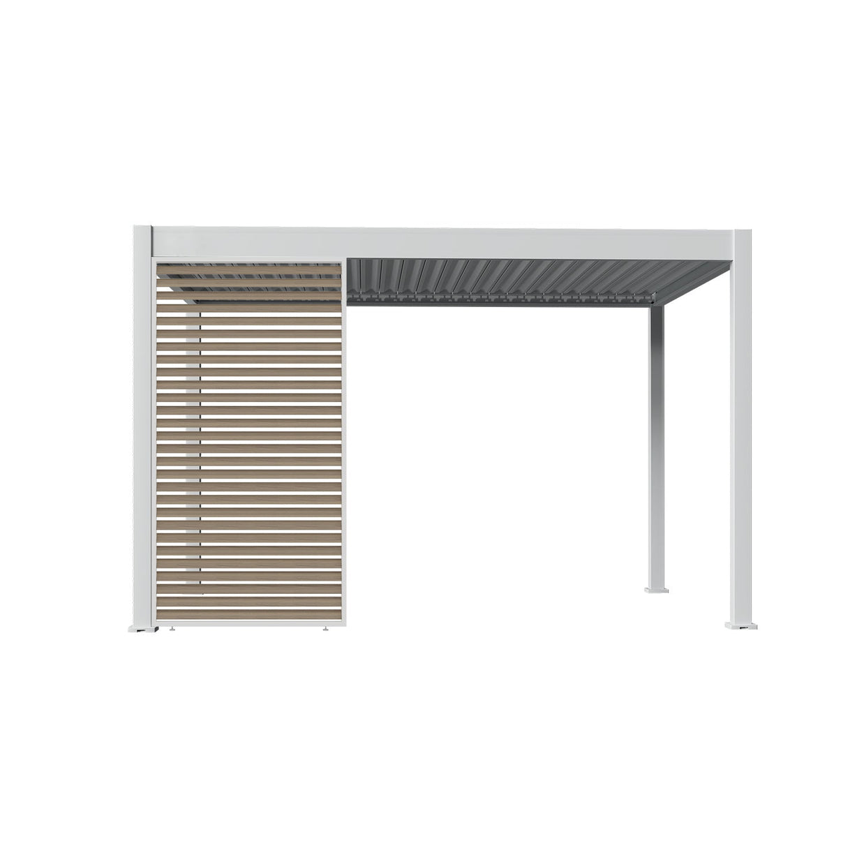 ALUMINUM LOUVERED HORIZONTAL WALL