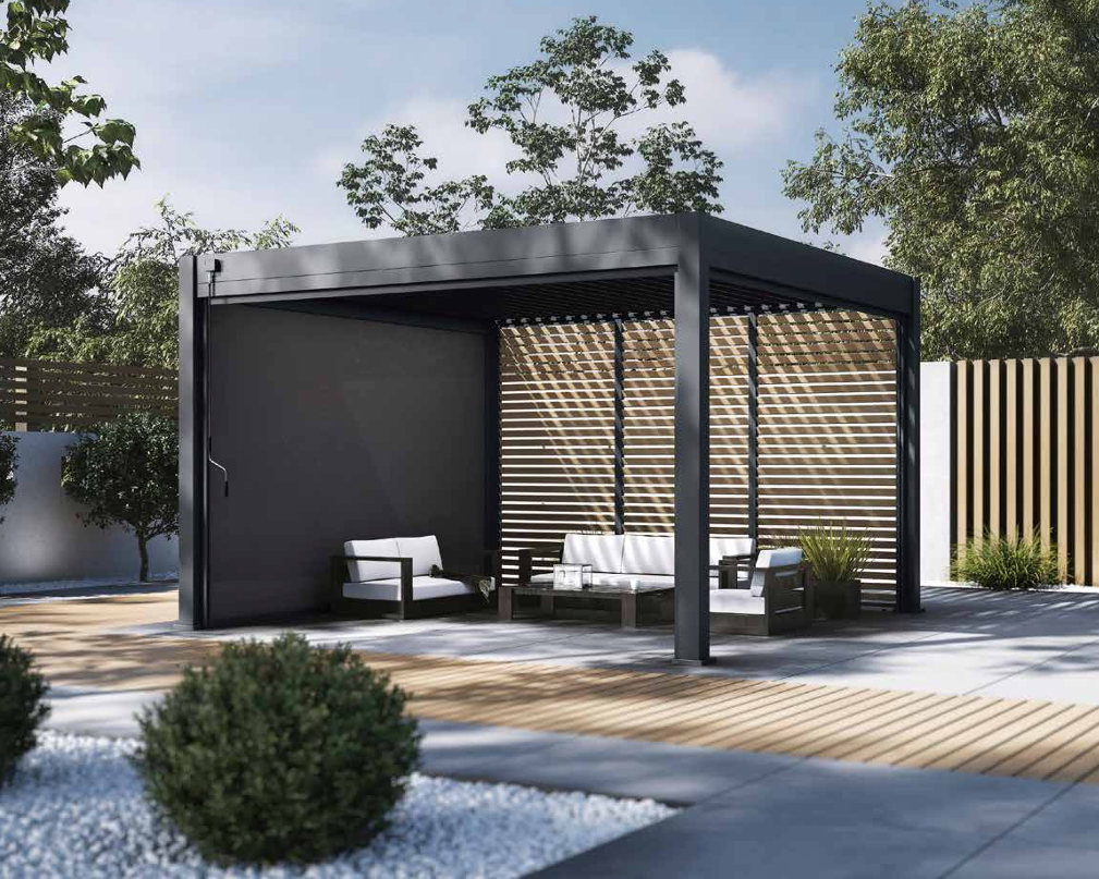 ALUMINUM LOUVERED HORIZONTAL WALL